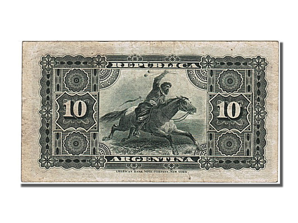 Argentina, 10 Centavos, 1884, KM #6, 1884-01-01, AU(55-58), 473400
