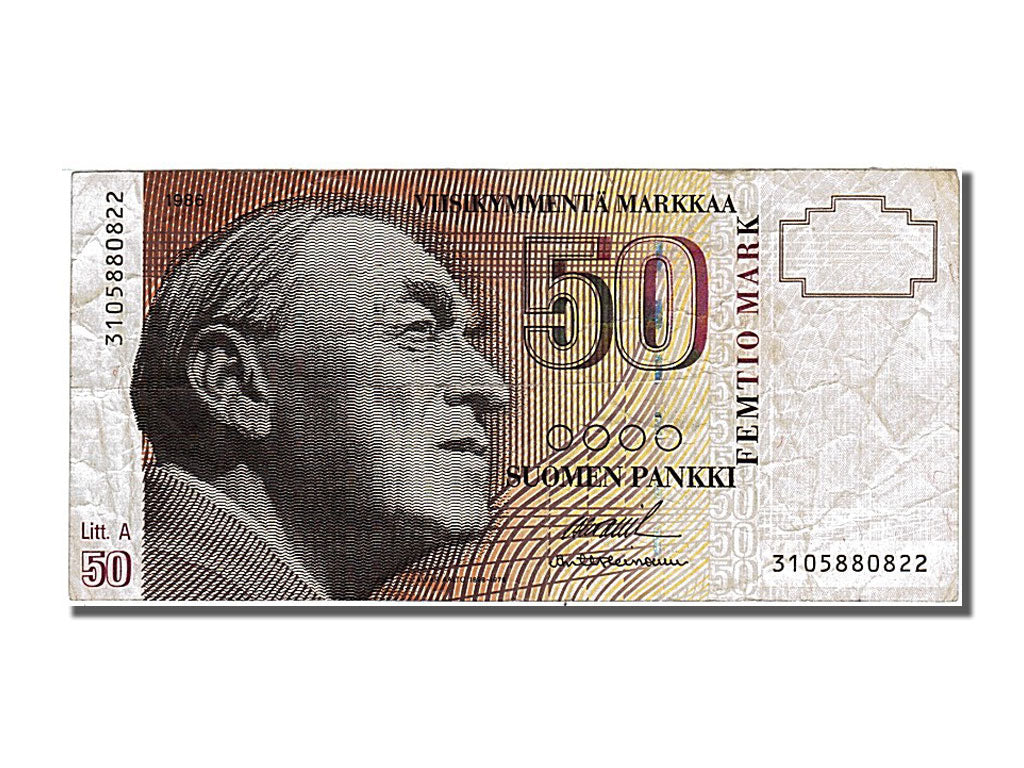 Finland, 50 Markkaa, 1986, KM #118, EF(40-45), 3105880822