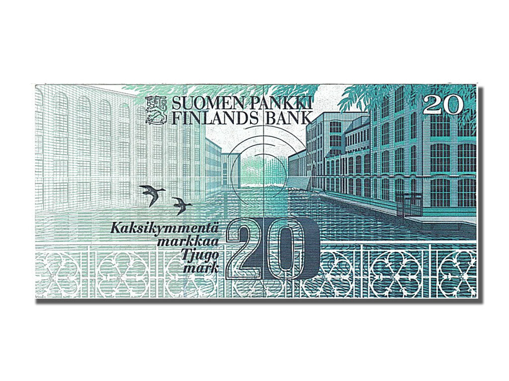 Finland, 20 Markkaa, 1993, KM #123, AU(55-58), 2224627780