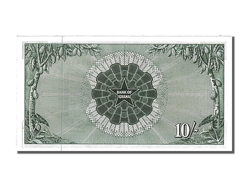 Ghana, 10 Shillings, 1963, KM #1d, 1963-07-01, UNC(65-70), Z/1