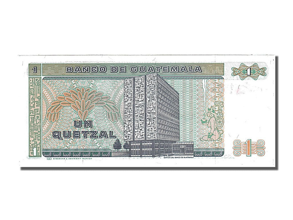 Guatemala, 1 Quetzal, 1987, KM #66, 1987-01-07, UNC(65-70), B 6032902 H
