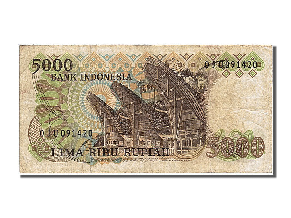 Banknote, Indonesia, 5000 Rupiah, 1980, VF(30-35)