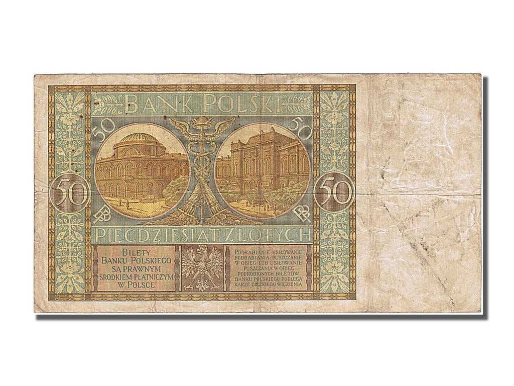 Banknote, Poland, 50 Zlotych, 1929, 1929-09-01, EF(40-45)