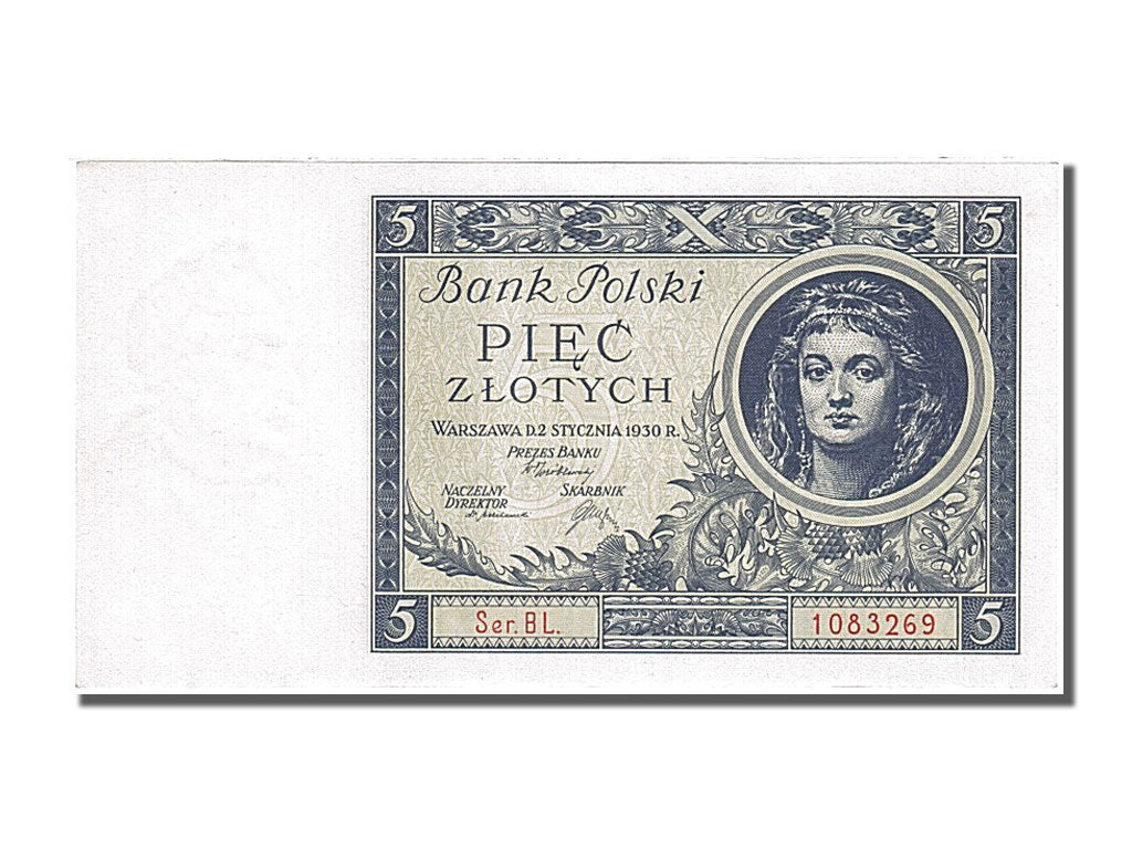 Poland, 5 Zlotych, 1930, KM #72, 1930-01-02, UNC(65-70), 1083269
