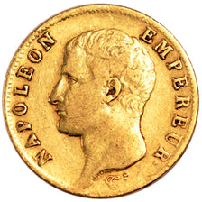 Premier Empire, 20 Francs or Napoléon Ier tête nue