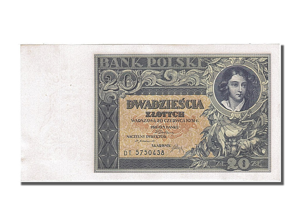 Poland, 20 Zlotych, 1931, KM #73, 1931-06-20, UNC(65-70), DT 5750438