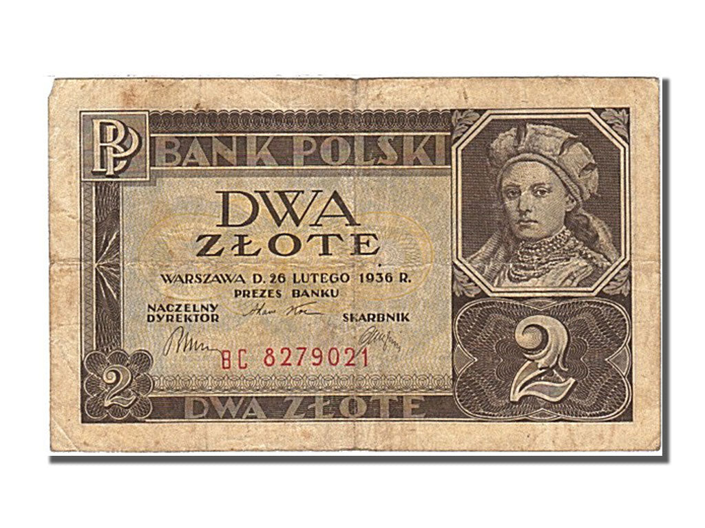 Pologne, 2 Zlote, type 1936