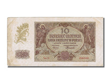 Poland, 10 Zlotych, 1940, KM #94, 1940-03-01, AU(50-53), H 2062586