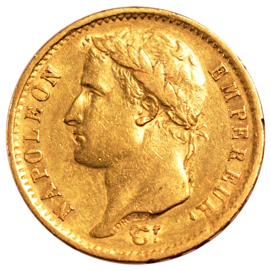 FRANCE, Napoléon I, 20 Francs, 1808, Paris, KM #687.1, EF(40-45), Gold, Gadoury 