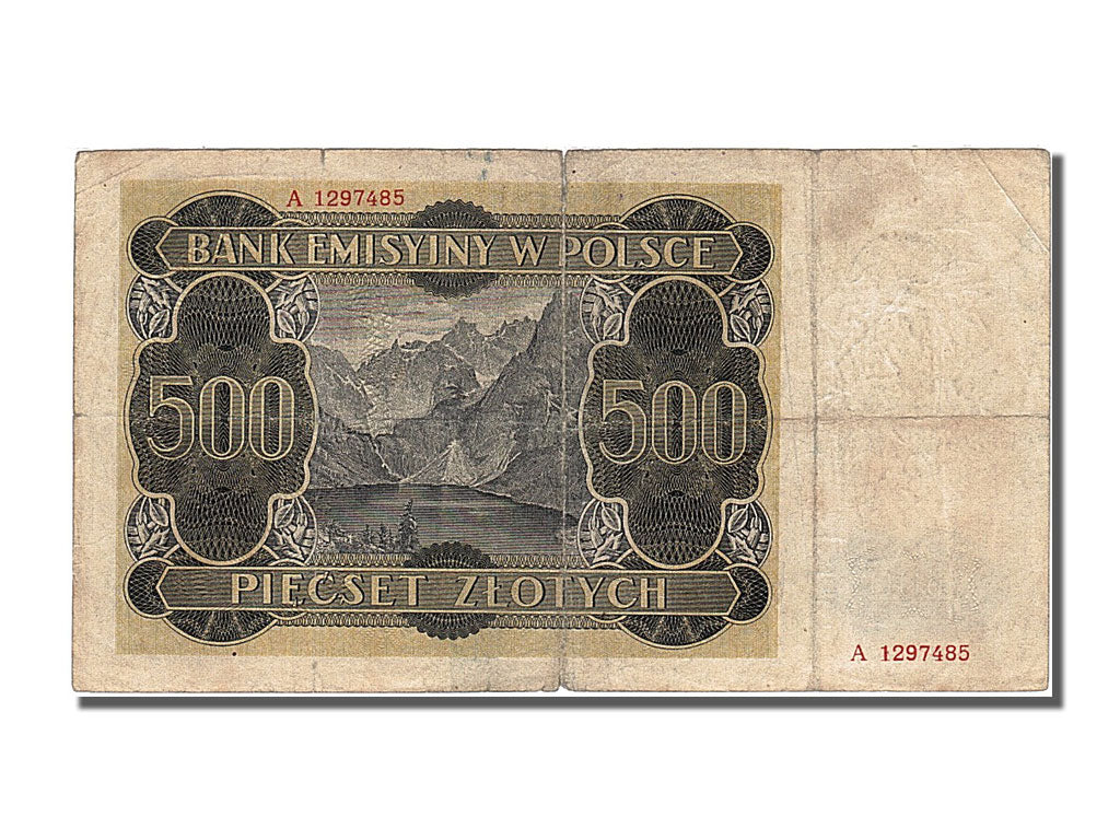 Poland, 500 Zlotych, 1940, KM #98, 1940-03-01, VF(30-35), A 1297485