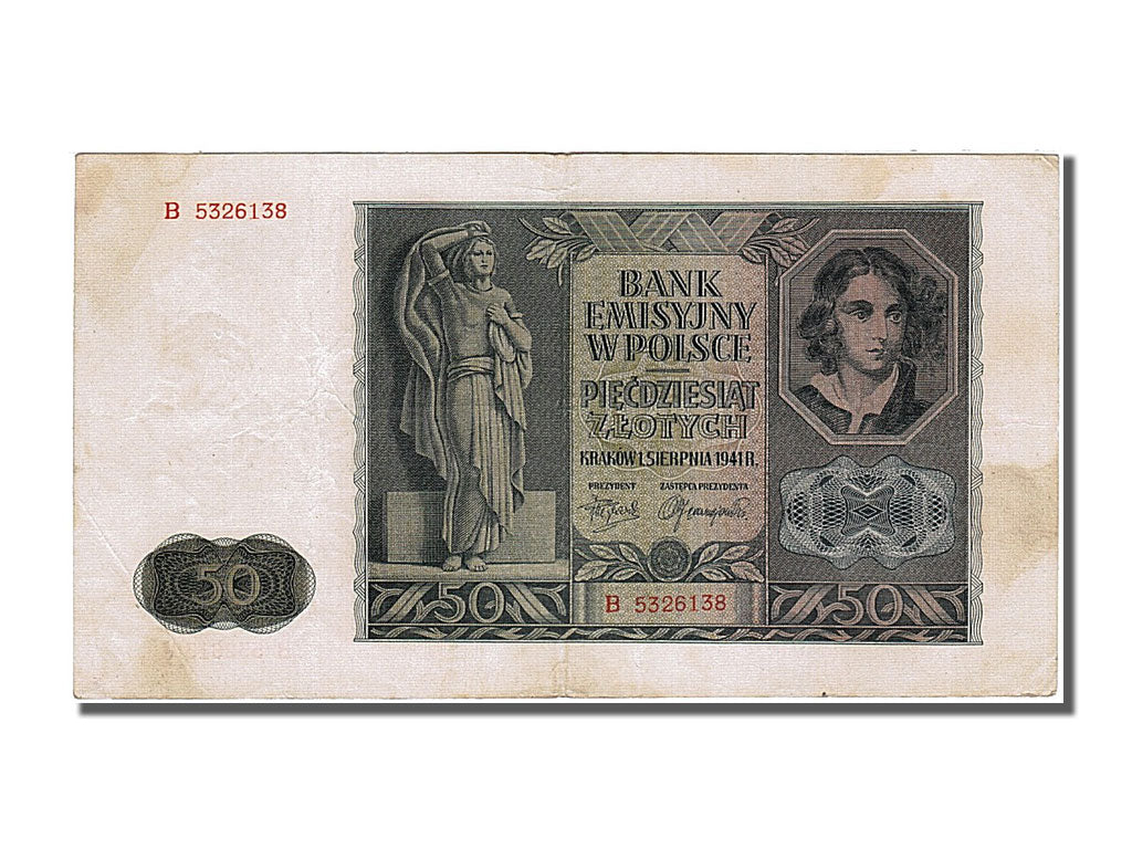 Billet, Pologne, 50 Zlotych, 1941, 1941-08-01, SUP