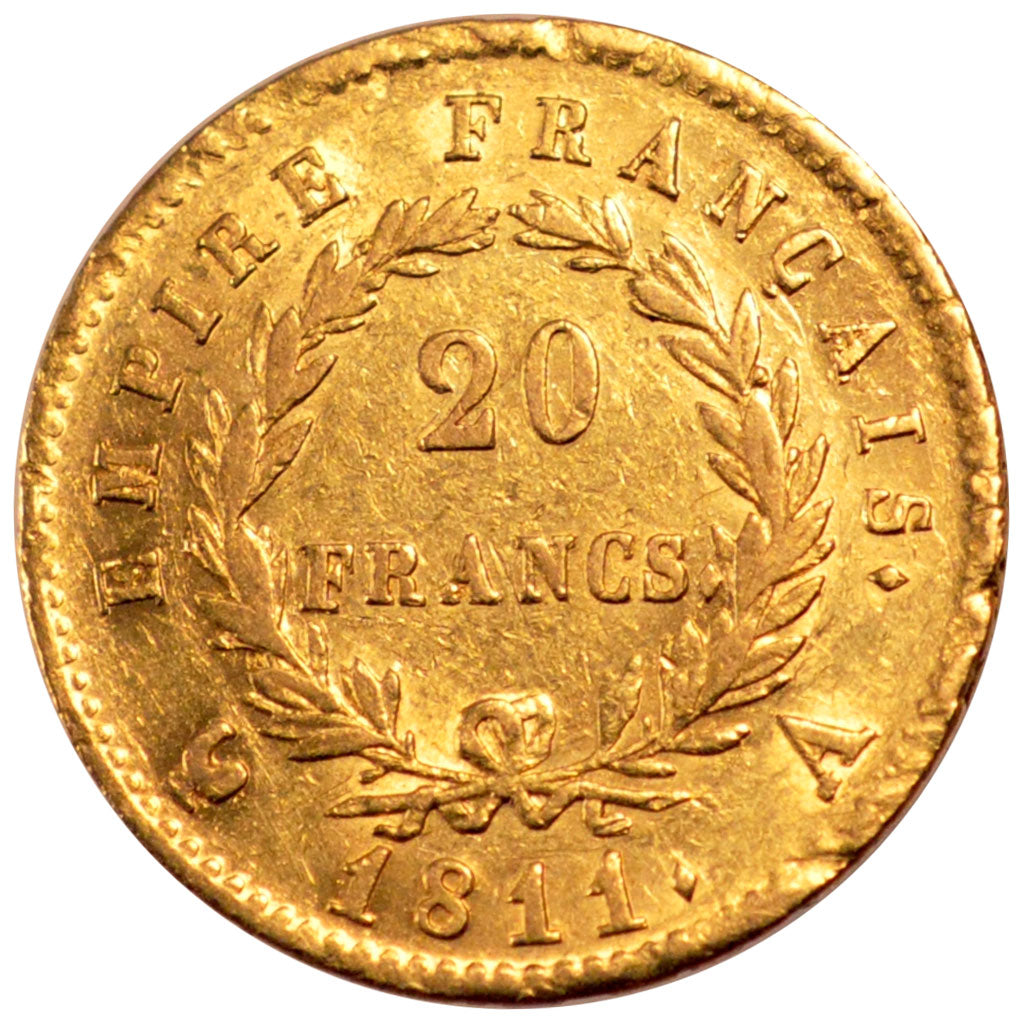 Monnaie, France, Napoléon I, 20 Francs, 1811, Paris, TTB+, Or, Gadoury:1025