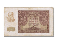 Banknote, Poland, 100 Zlotych, 1940, 1940-03-01, EF(40-45)