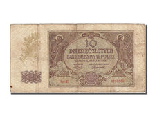 Banknot, Polska, 10 Zlotych, 1940, 1940-03-01, VF(20-25)