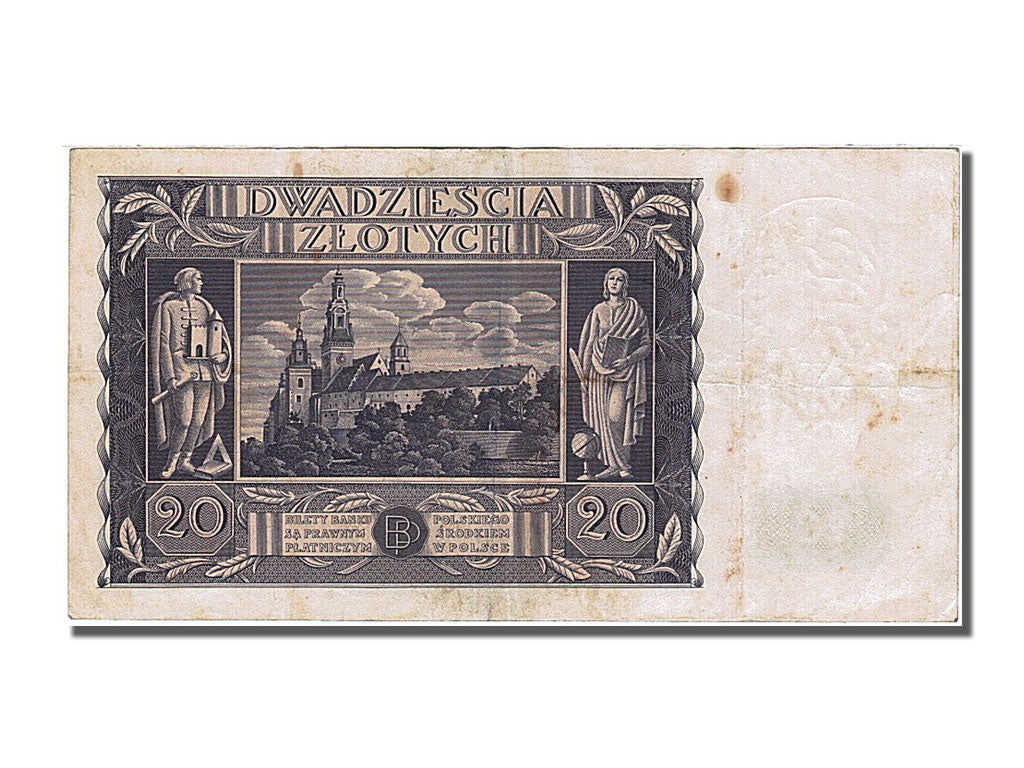 Banknote, Poland, 20 Zlotych, 1936, 1936-11-11, EF(40-45)
