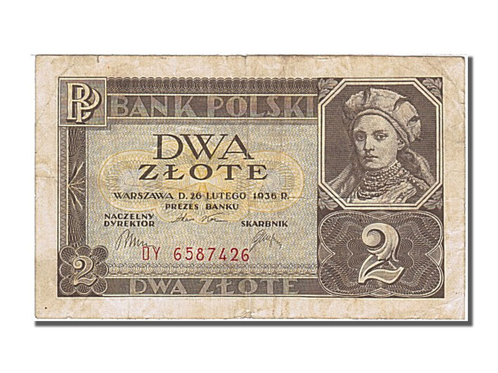 Pologne, 2 Zlote, type 1936