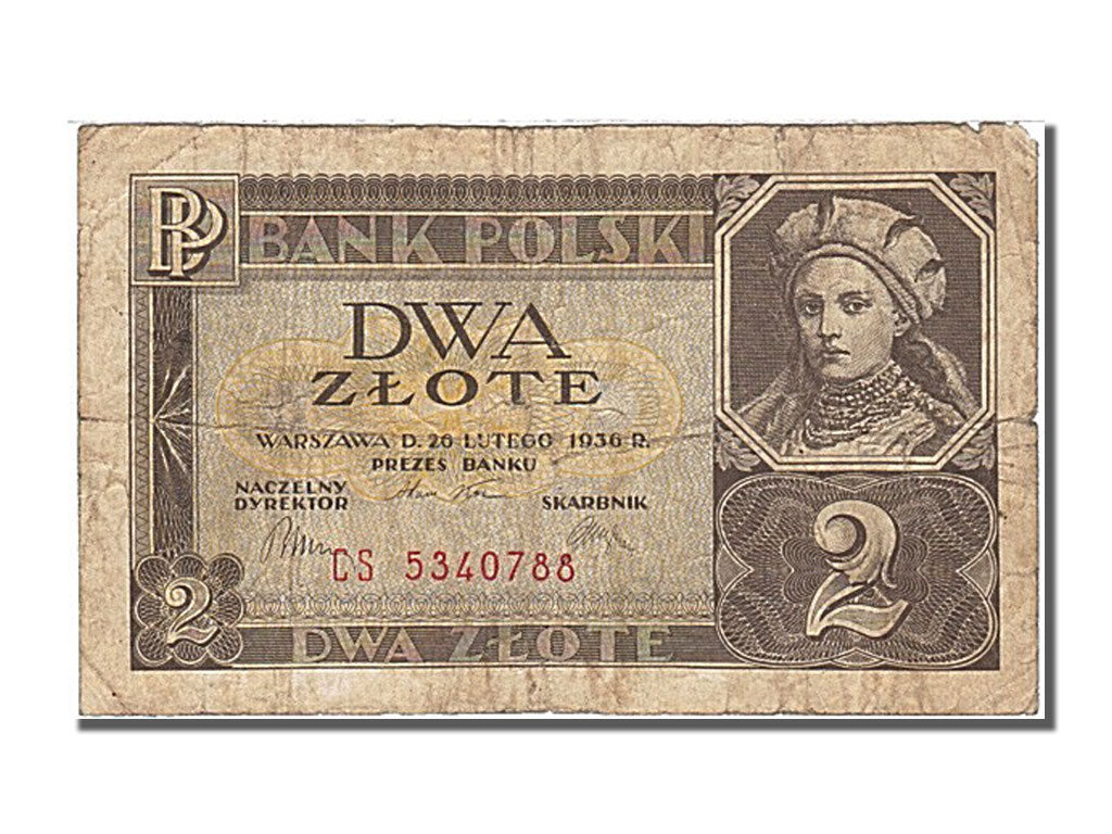 Poland, 2 Zlote, 1936, KM #76a, 1936-02-26, VF(30-35), CS 5340788
