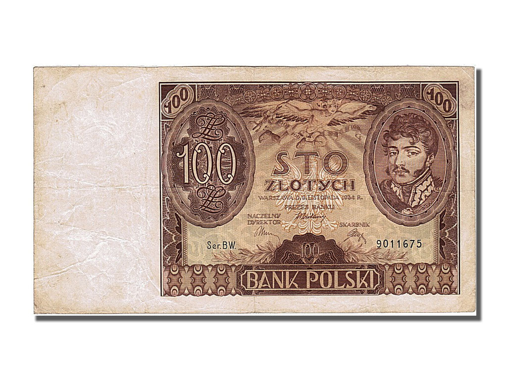 Poland, 100 Zlotych, 1932, KM #74a, 1932-06-02, AU(55-58), BW 9011675