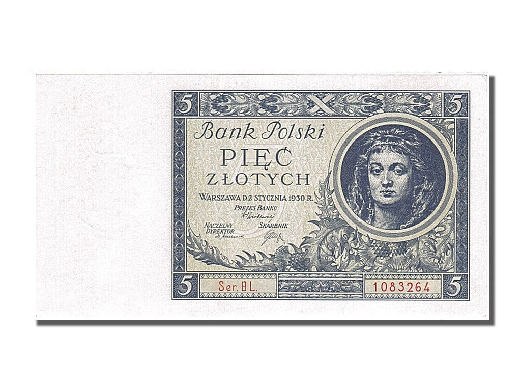 Poland, 5 Zlotych, 1930, KM #72, 1930-01-02, UNC(65-70), BL 1083264