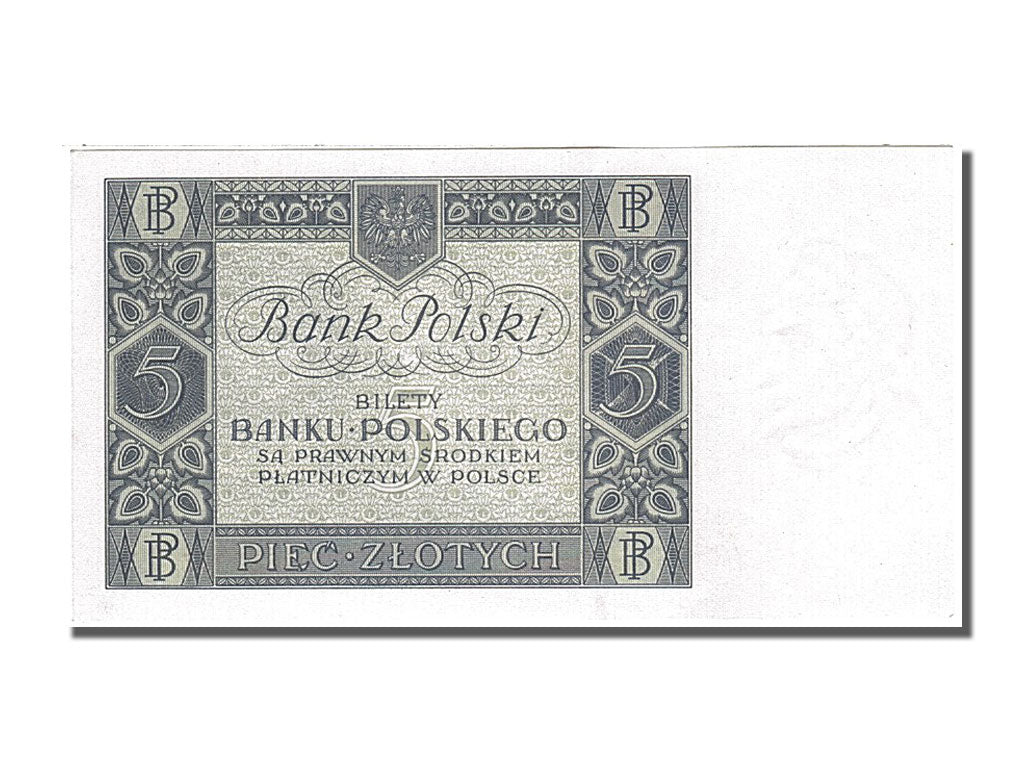 Pologne, 5 Zlotych, type 1930-1932