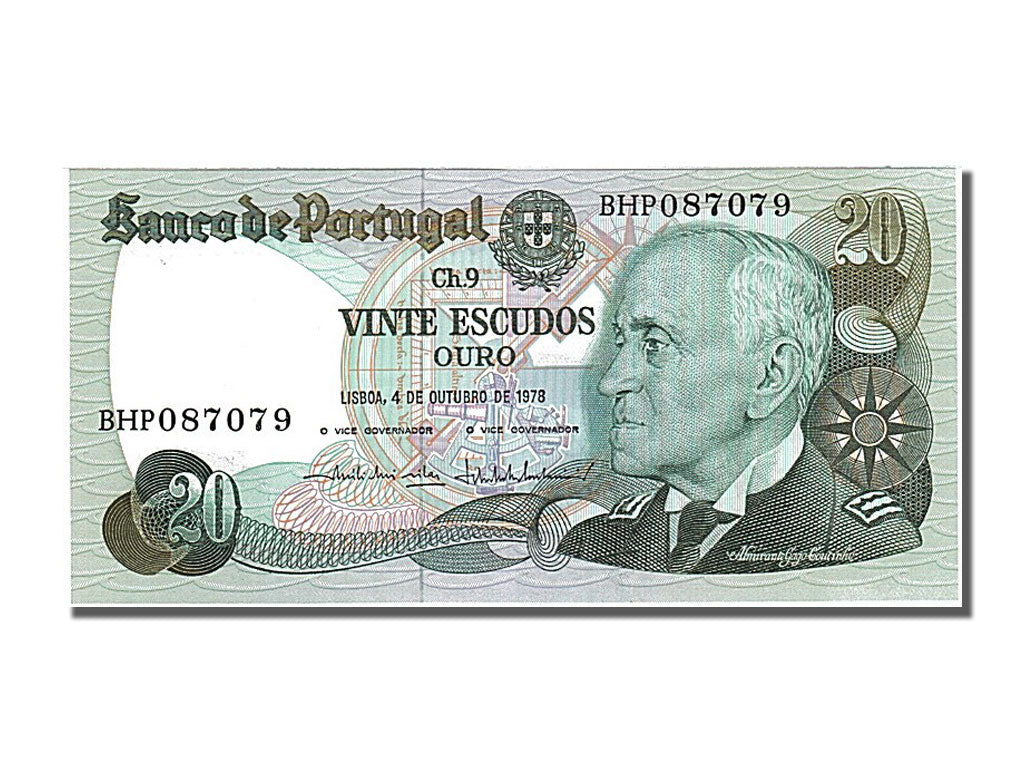 Banknote, Portugal, 20 Escudos, 1978, 1978-10-04, UNC(65-70)