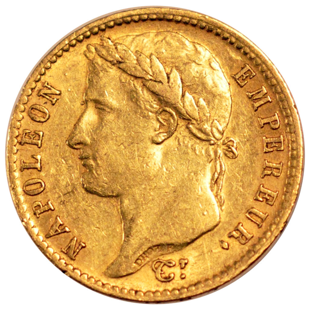 FRANCE, Napoléon I, 20 Francs, 1813, Paris, KM #695.1, EF(40-45), Gold, Gadoury 