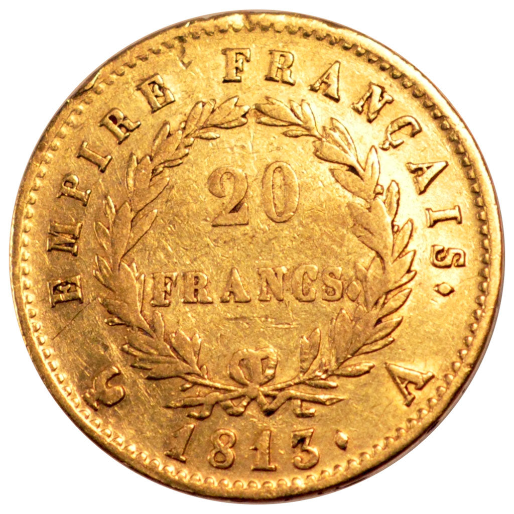Premier Empire, 20 Francs or au revers Empire