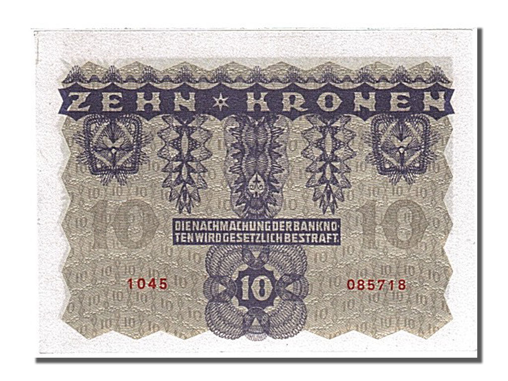 Banknote, Austria, 10 Kronen, 1922, 1922-01-02, UNC(65-70)