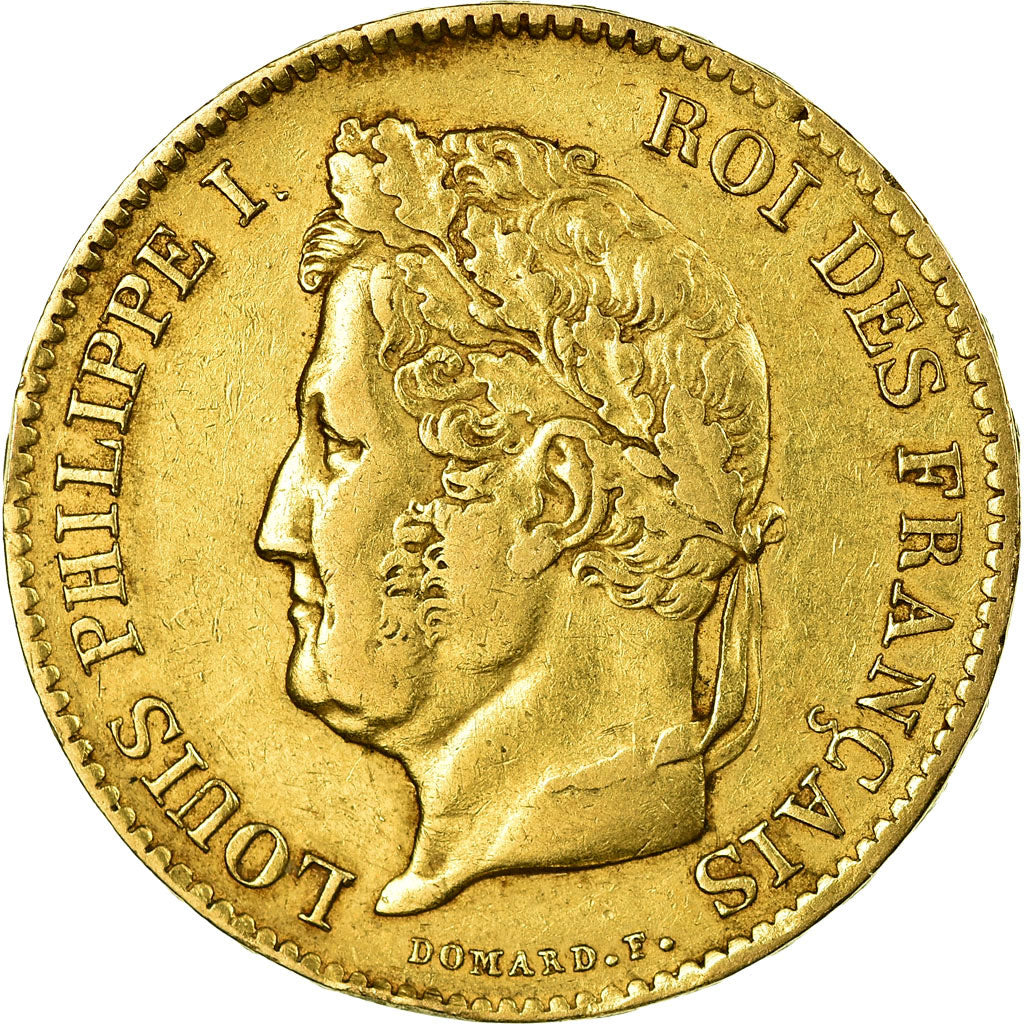 Coin, France, Louis-Philippe, 40 Francs, 1834, Paris, EF(40-45), Gold
