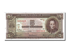 Banconote, Bolivia, 5 Bolivianos, 1945, 1945-12-20, FDS