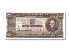 Banknote, Bolivia, 5 Bolivianos, 1945, 1945-12-20, UNC(65-70)