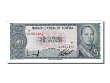Bolivia, 5 Pesos Bolivianos, 1962, KM #153a, 1962-07-13, UNC(65-70), A 1852187