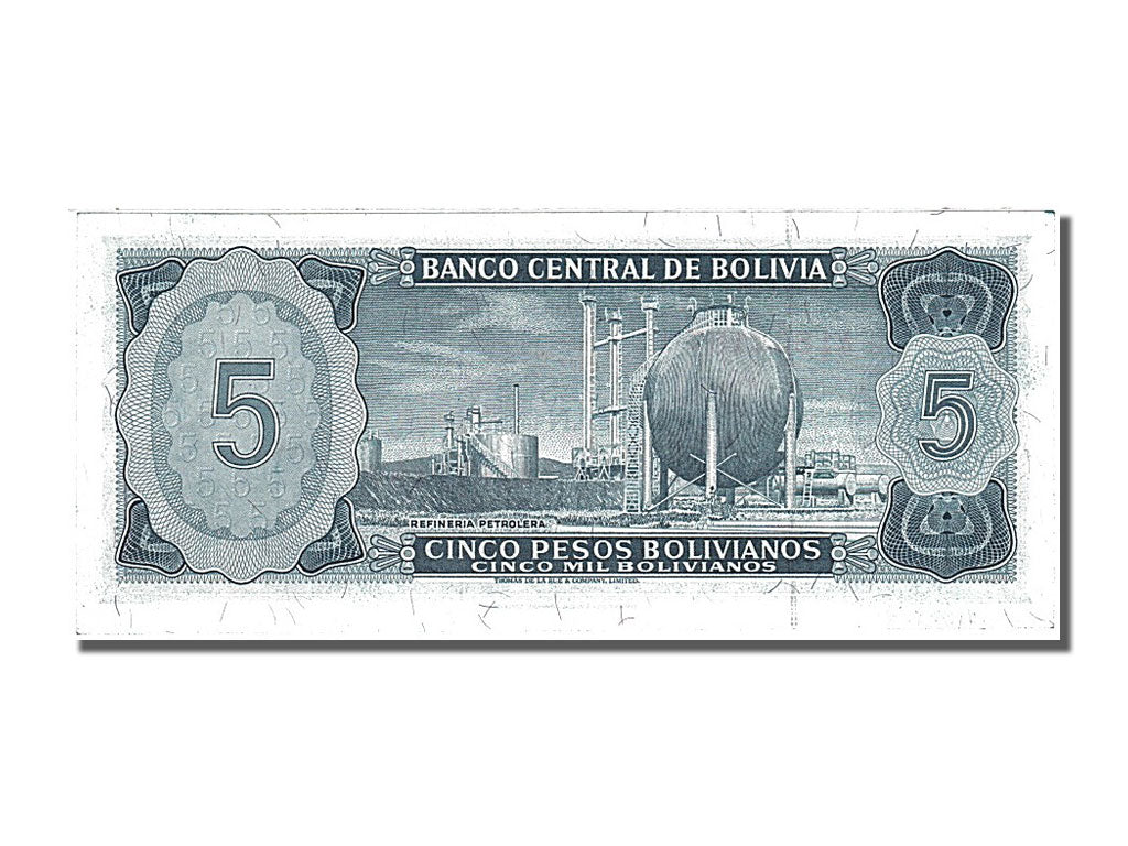 Bolivia, 5 Pesos Bolivianos, 1962, KM #153a, 1962-07-13, UNC(65-70), A 1852187