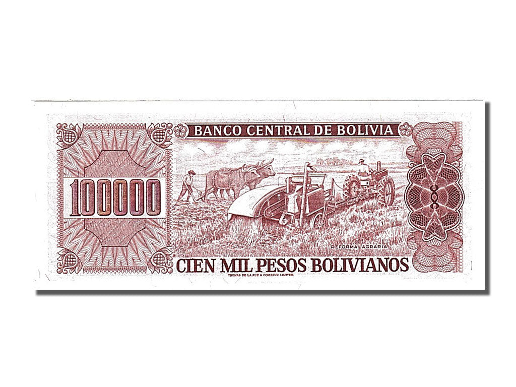 Billete, 100,000 Pesos Bolivianos, 1984, Bolivia, 1984-06-05, UNC