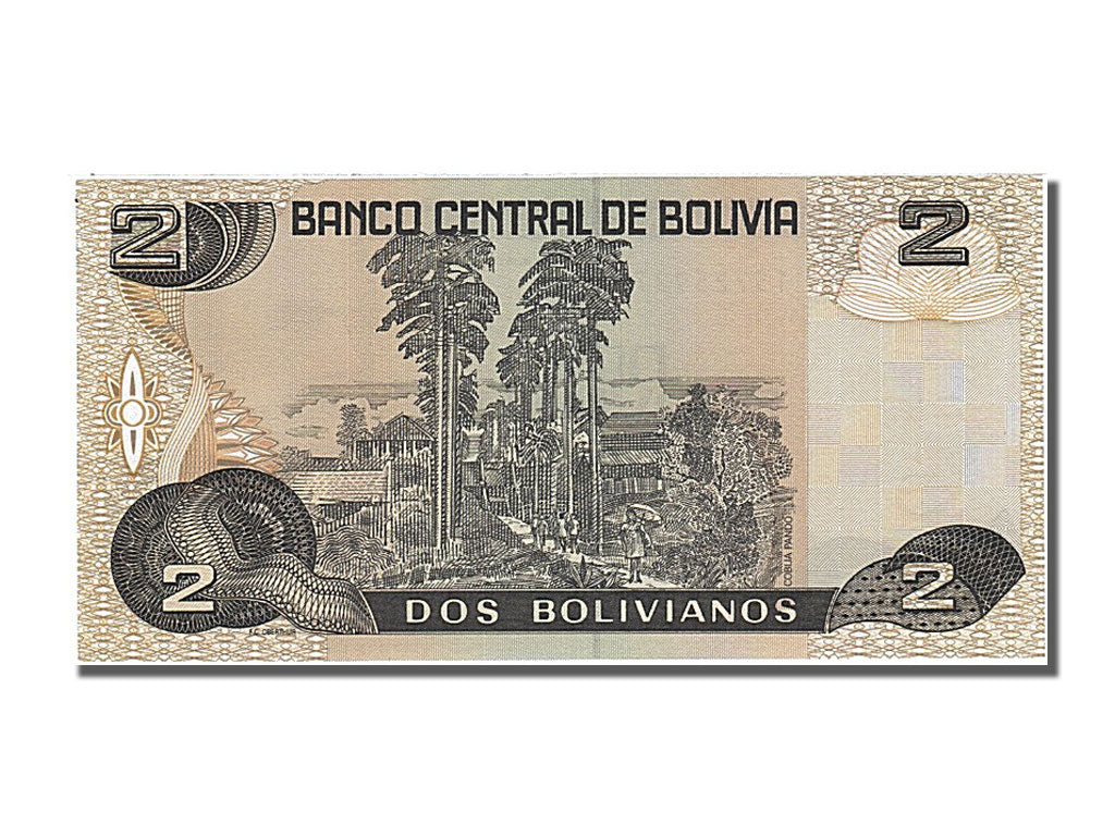 Bolivia, 2 Bolivianos, 1986, 1986-11-28, FDS