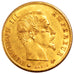 FRANCE, Napoléon III, 5 Francs, 1860, Strasbourg, KM #787.2, AU(55-58), Gold, G.