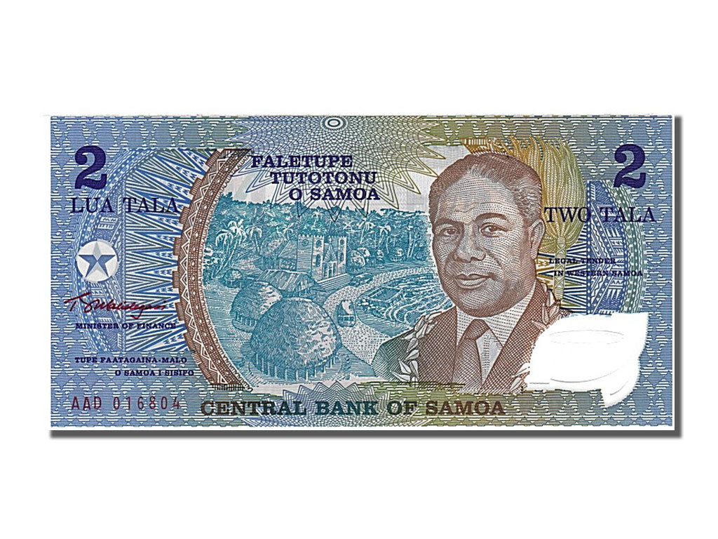 Samoa, 2 Tala, type Tanumafili II (1990)