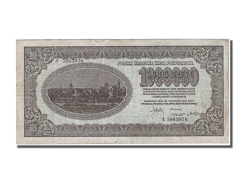 Poland, 1,000,000 Marek, 1923, KM #37, 1923-08-30, EF(40-45), A 5663976