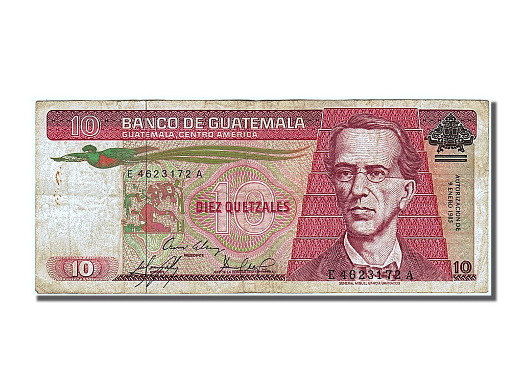 Guatemala, 10 Quetzales, type Miguel Garcia Granados