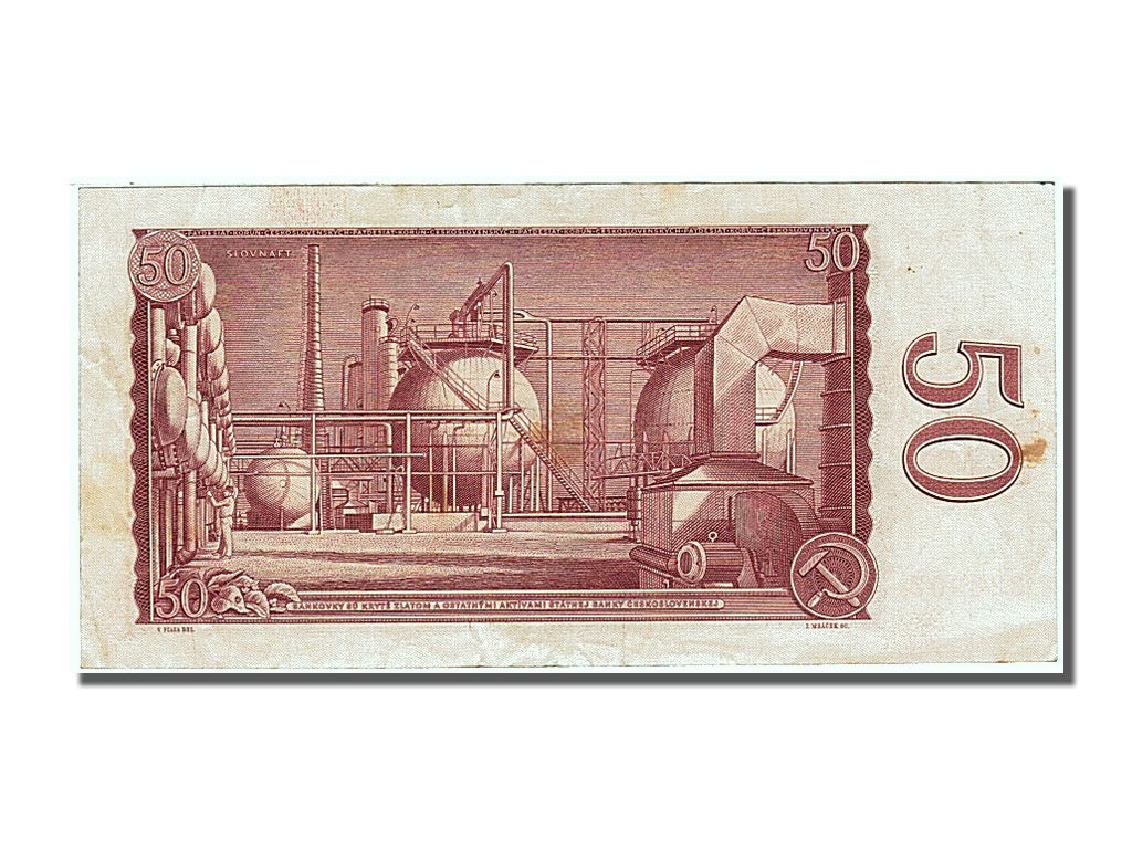 Banknote, Czechoslovakia, 50 Korun, 1964, AU(55-58)