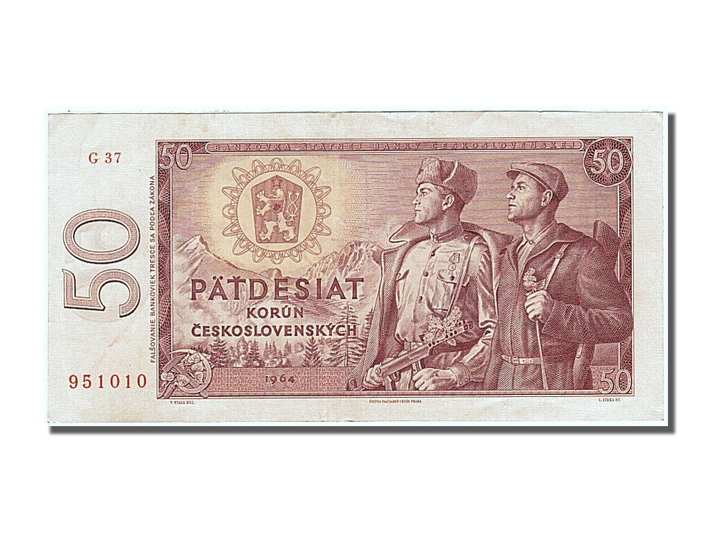 Banknote, Czechoslovakia, 50 Korun, 1964, AU(55-58)