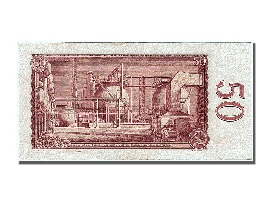 Banknote, Czechoslovakia, 50 Korun, 1964, AU(55-58)