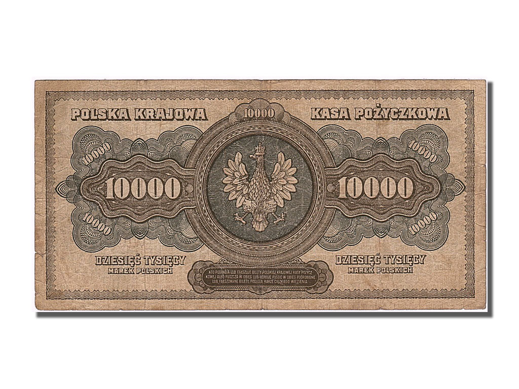 Banknote, Poland, 10,000 Marek, 1922, 1922-03-11, EF(40-45)