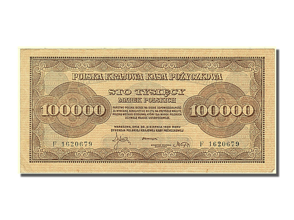 Banknote, Poland, 100,000 Marek, 1923, 1923-08-30, UNC(60-62)