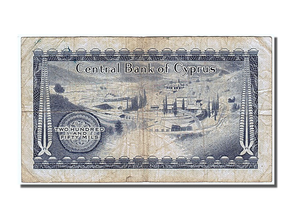 Cyprus, 250 Mils, 1980, KM #41c, 1980-12-01, VF(30-35), Q/73 197321