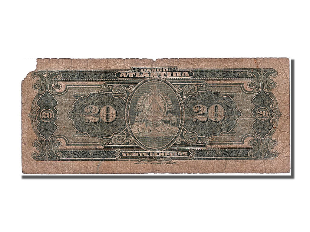 Honduras, 20 Lempiras, 1932, KM #S125b, 1932-07-01, VG(8-10), 010723
