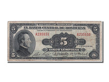 Honduras, 5 Lempiras, 1950, KM #46a, 1950-07-11, EF(40-45), A 235151
