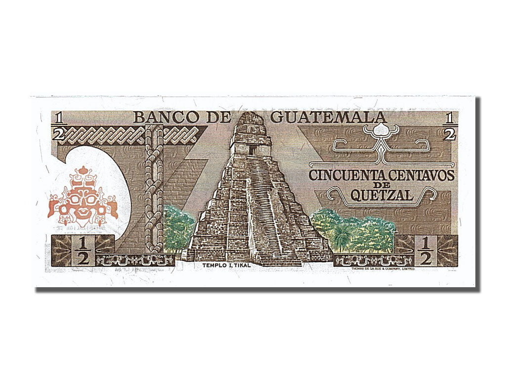Banknote, Guatemala, 1/2 Quetzal, 1981, 1981-01-07, UNC(65-70)