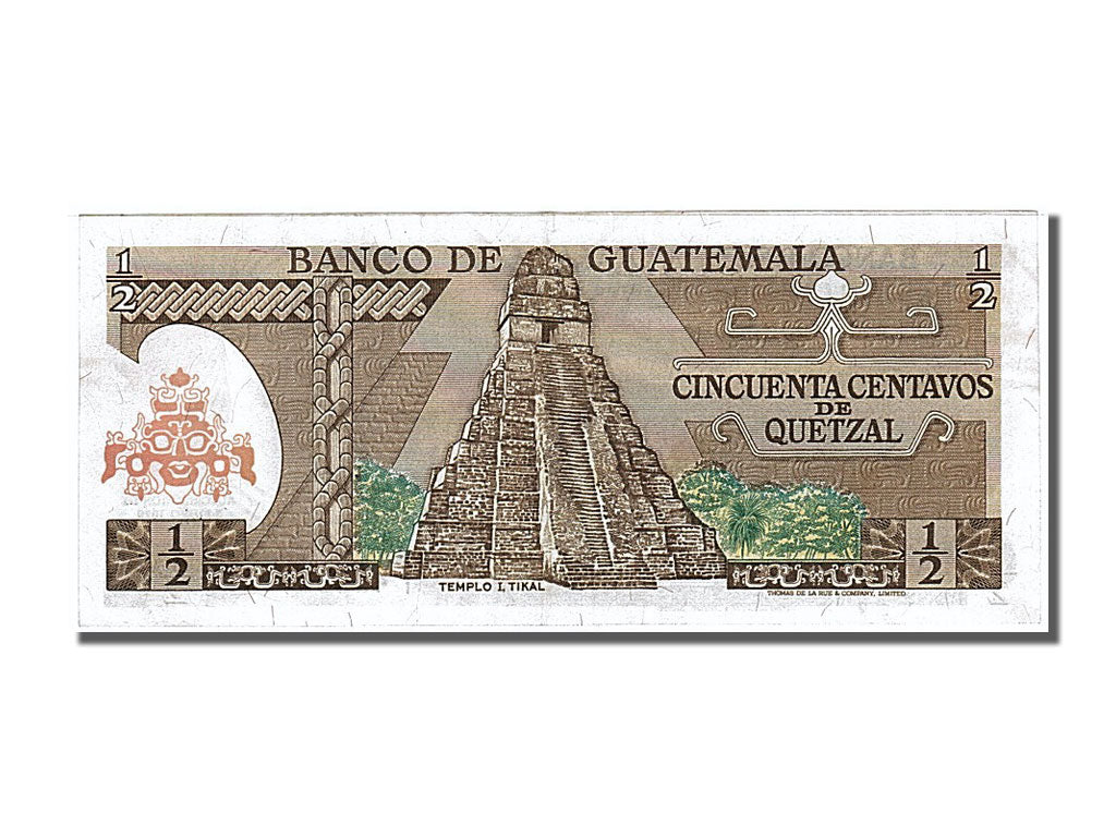 Banknote, Guatemala, 1/2 Quetzal, 1979, 1979-01-03, UNC(63)