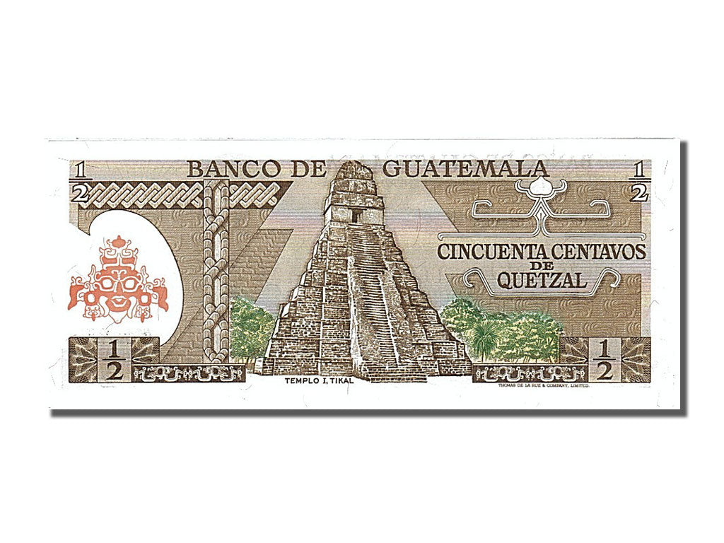 Guatemala, 1/2 Quetzal, type Tecun Uman